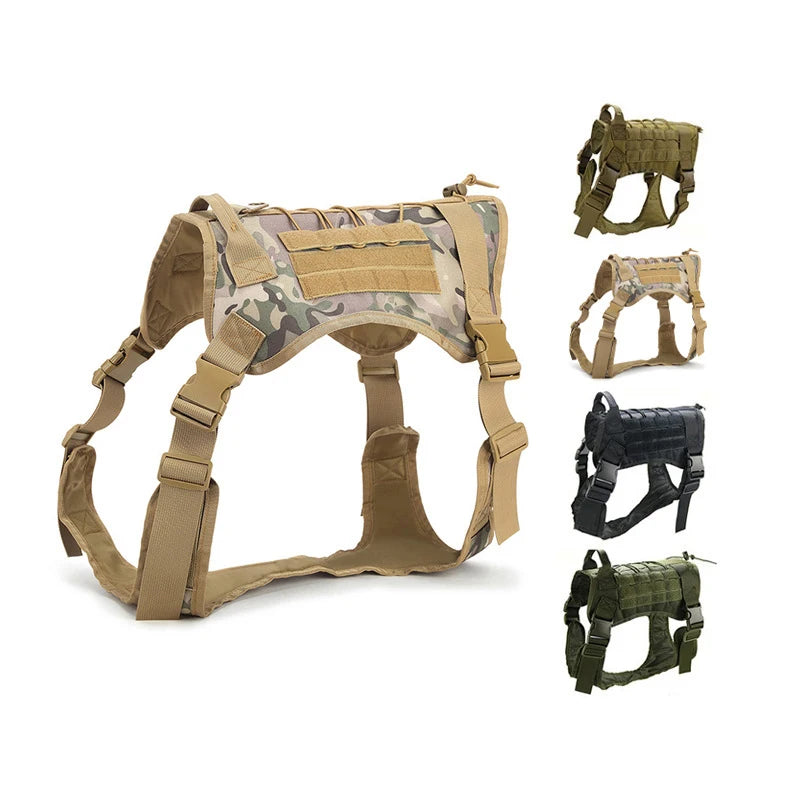 Military Tactical Dog Harness & Leash Set