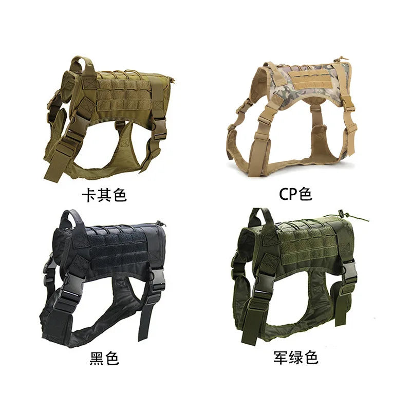 Military Tactical Dog Harness & Leash Set