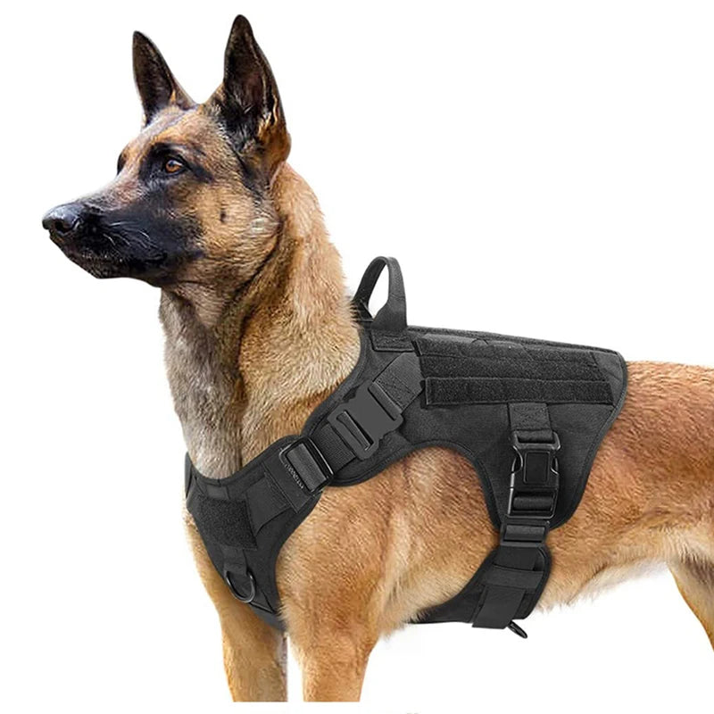 Military Tactical Dog Harness & Leash Set