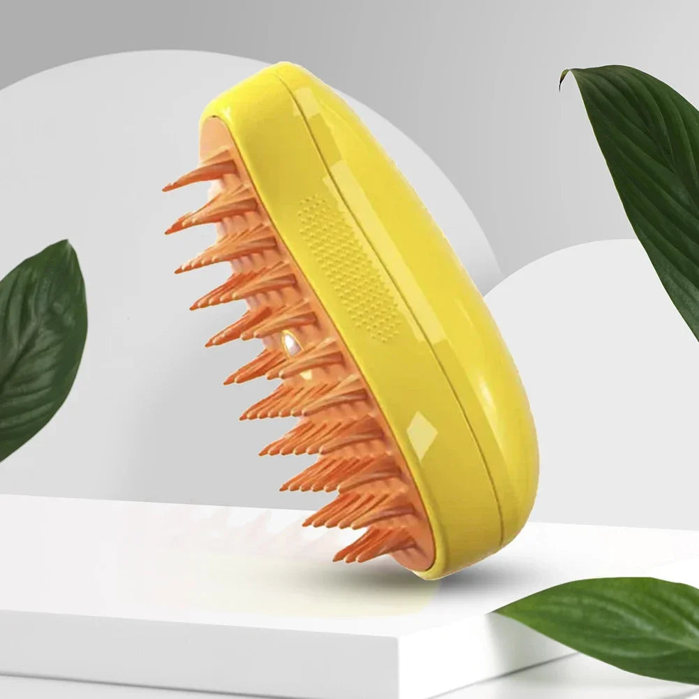 3-in-1 Steam Spray Pet Hair Removal & Massage Brush