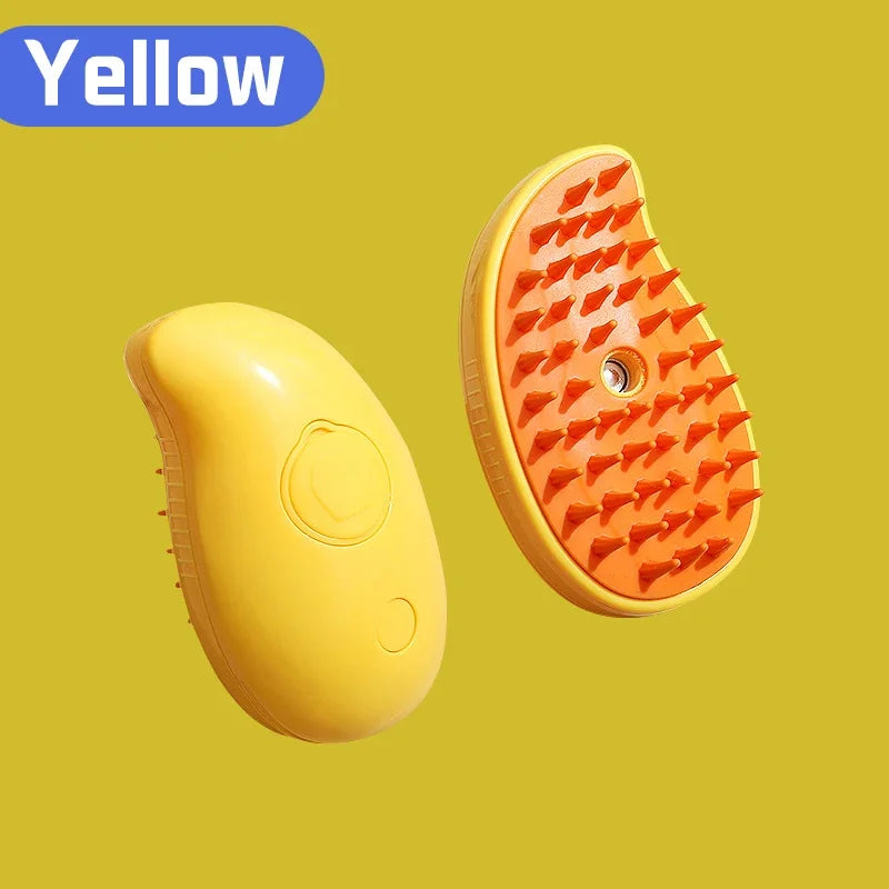 3-in-1 Steam Spray Pet Hair Removal & Massage Brush