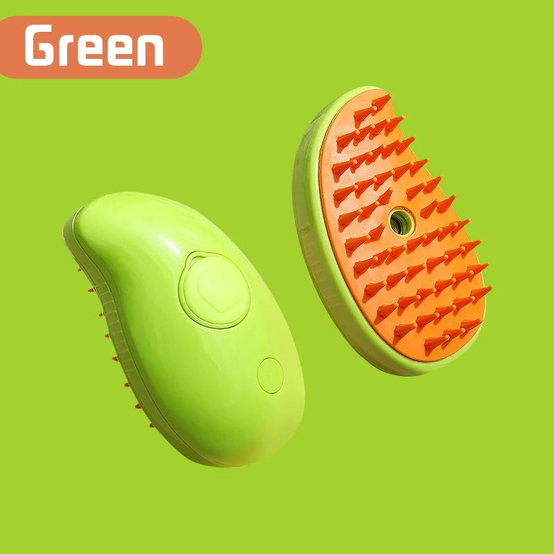 3-in-1 Steam Spray Pet Hair Removal & Massage Brush