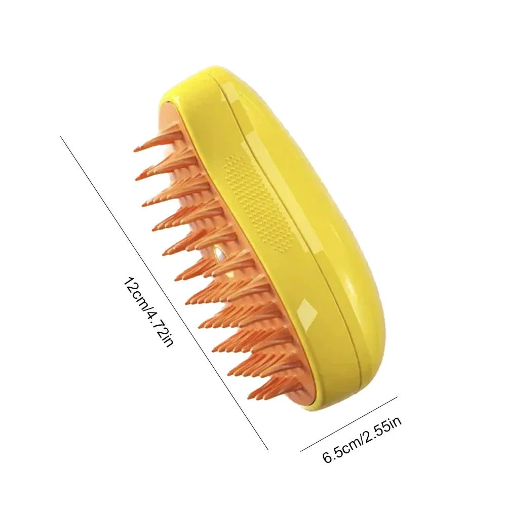 3-in-1 Steam Spray Pet Hair Removal & Massage Brush