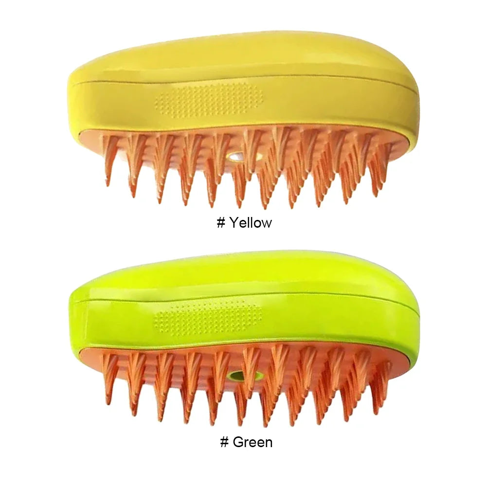 3-in-1 Steam Spray Pet Hair Removal & Massage Brush