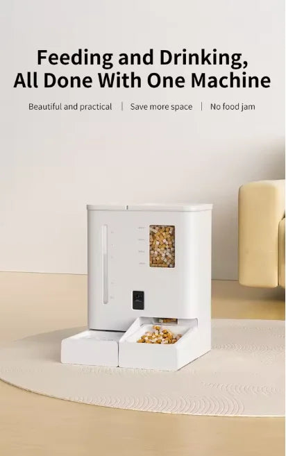 FurStar 2-in-1 Smart Pet Feeder & Water Dispenser with Camera