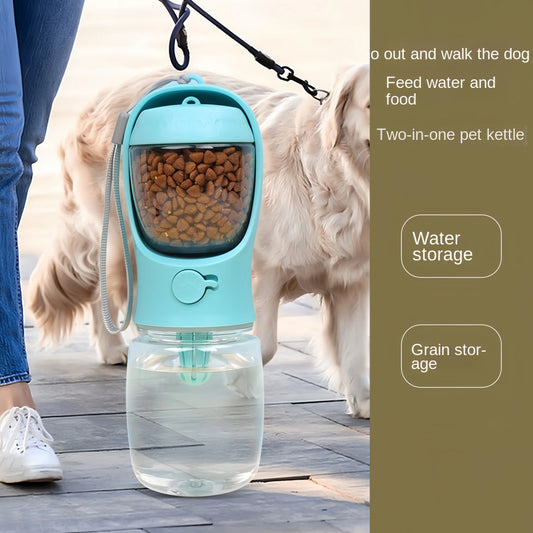 3-in-1 Multifunctional Portable Pet Water Bottle & Food Feeder